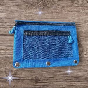 Blue Pencil Pouch